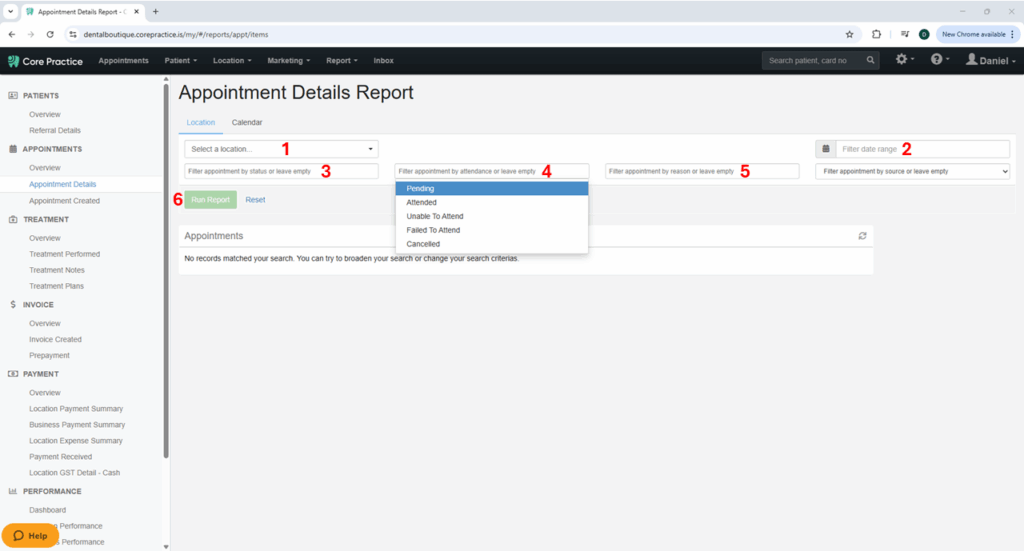 Core Report 3 - New Patient 3B